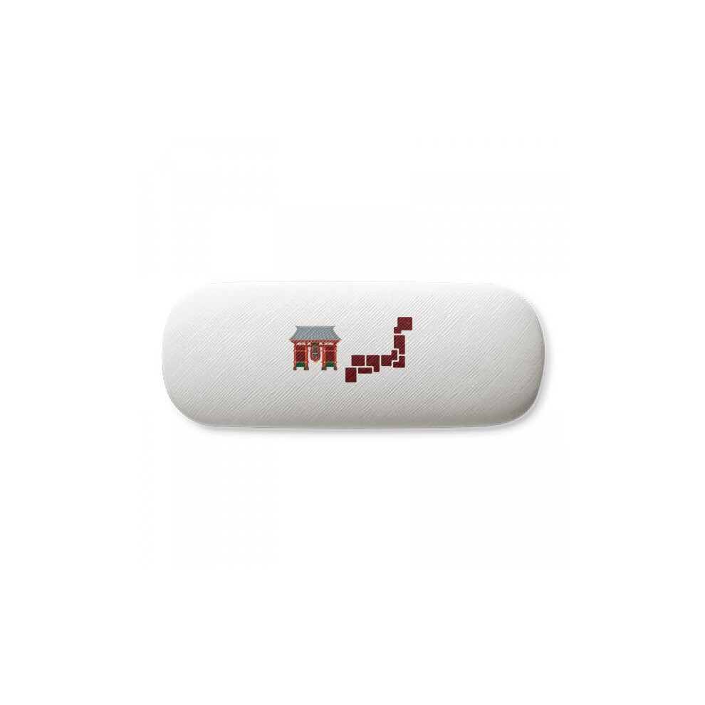 Diythinker Japanese Symbol Brick Wall Glasses Case Eyeglasses Hard Shell Storage Spectacle Box