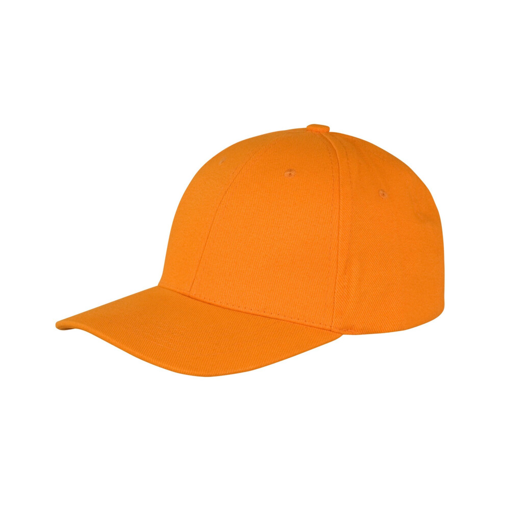 (One Size, Orange) Result Headwear Memphis 6 Panel Brushed Cotton Low Profile Baseball Cap