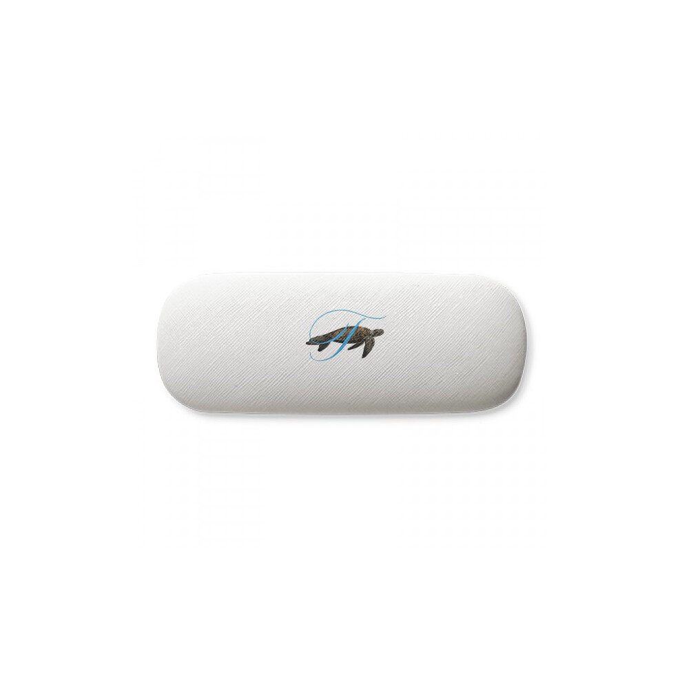 Diythinker Letters Turtles Roam Ocean Glasses Case Eyeglasses Hard Shell Storage Spectacle Box