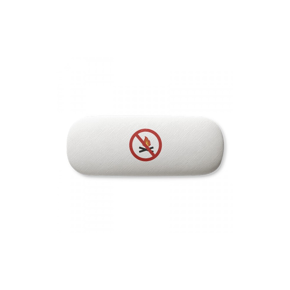 Diythinker Logo No Burning Fires Art Deco Fashion Glasses Case Eyeglasses Hard Shell Storage Spectacle Box