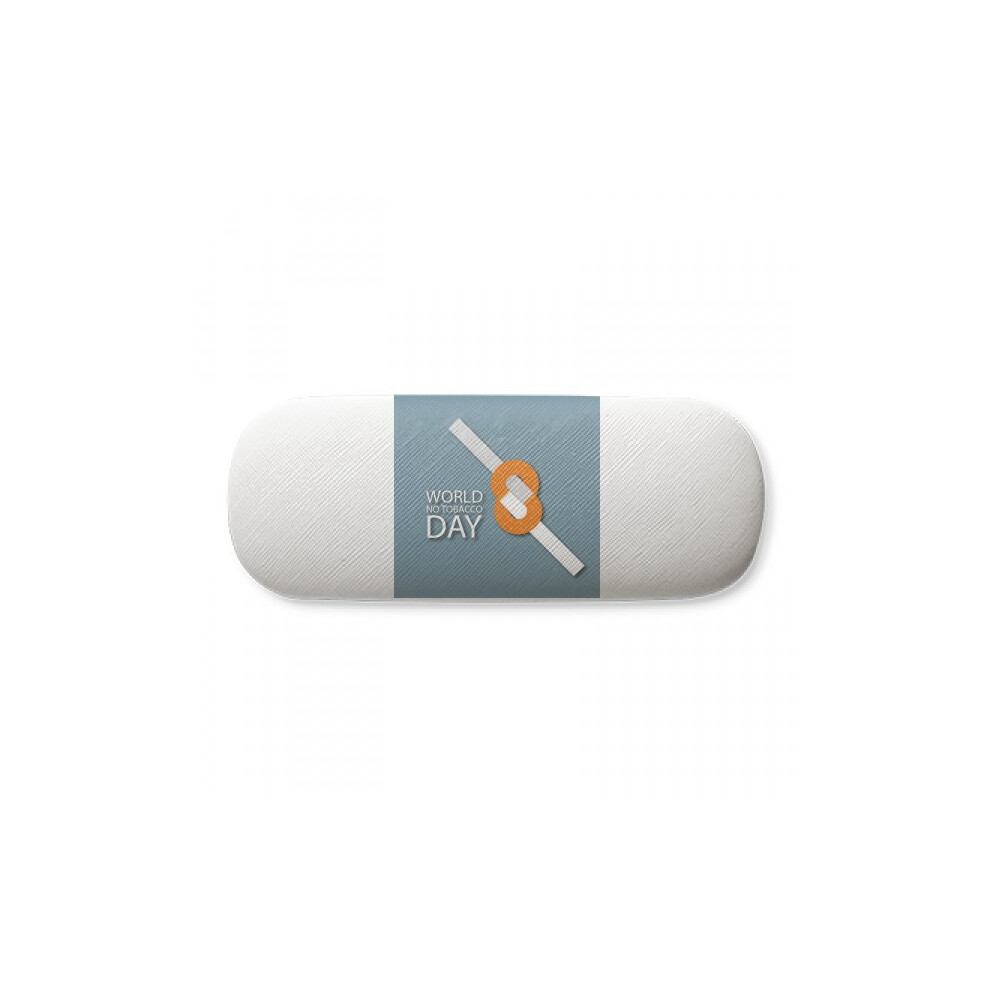 Diythinker Logo Quit Smoking Is Difficult Glasses Case Eyeglasses Hard Shell Storage Spectacle Box