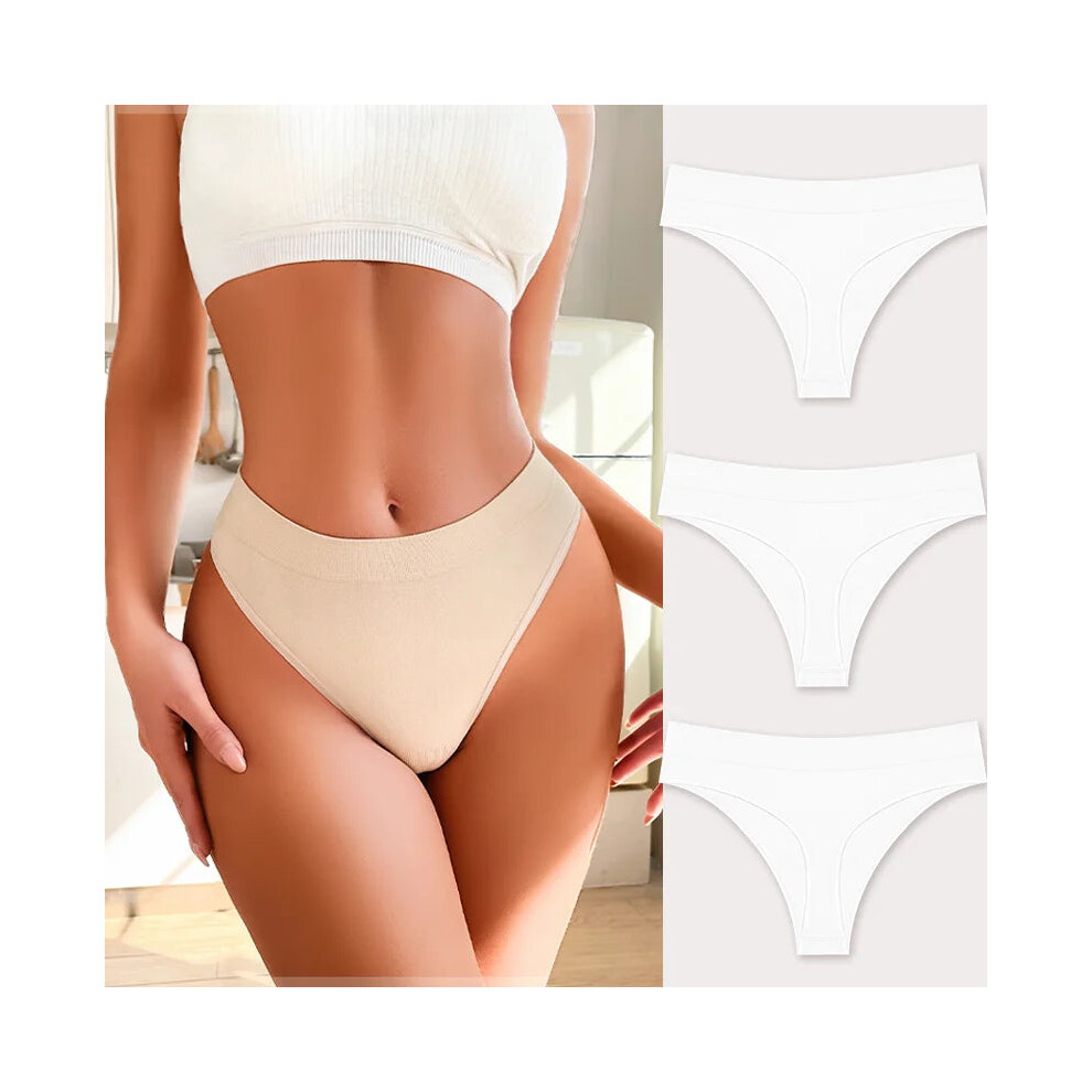 (Set22, 3pcs) 3pcs Seamless Womens Lingerie Thongs Sexy Low Rise Underwear-image-OPC-PFK8WDJ-NEW