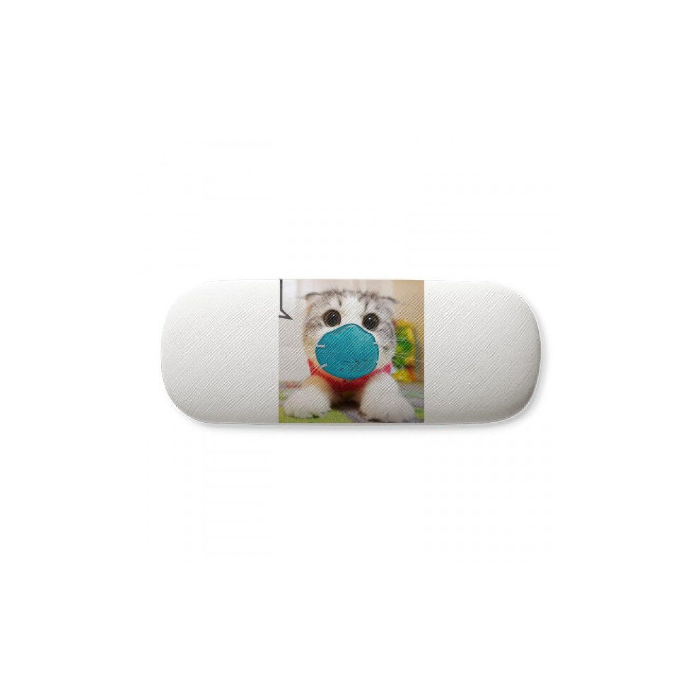 Diythinker Lovely Small Lovely Cat Head Sweet Glasses Case Eyeglasses Hard Shell Storage Spectacle Box