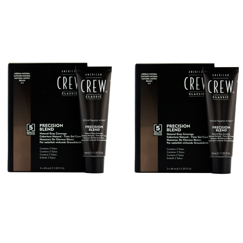 American Crew Precision Blend Set - 4-5 Medium Natural x2