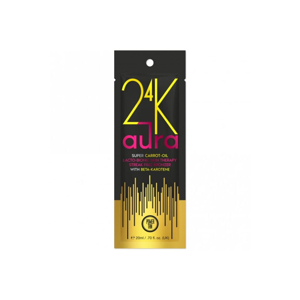 Power Tan Powertan 24K Aura Super Carrot Oil Tanning Accelerator Sachet 20Ml