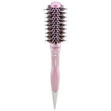 Kodo Pink 25mm Ceramic-Coated Barrel Hair Brush with Nylon & Boar Bristles, Ionic Nano Tech for Root Lift, Smooth, Frizz-Free Shine