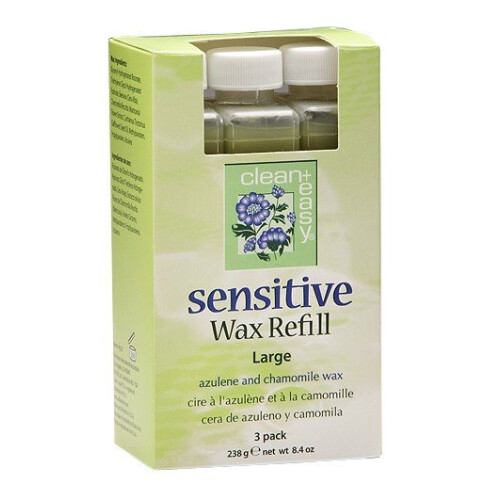 Clean+Easy Sensitive Wax Refill With Azulene & Chamomile Large (3)