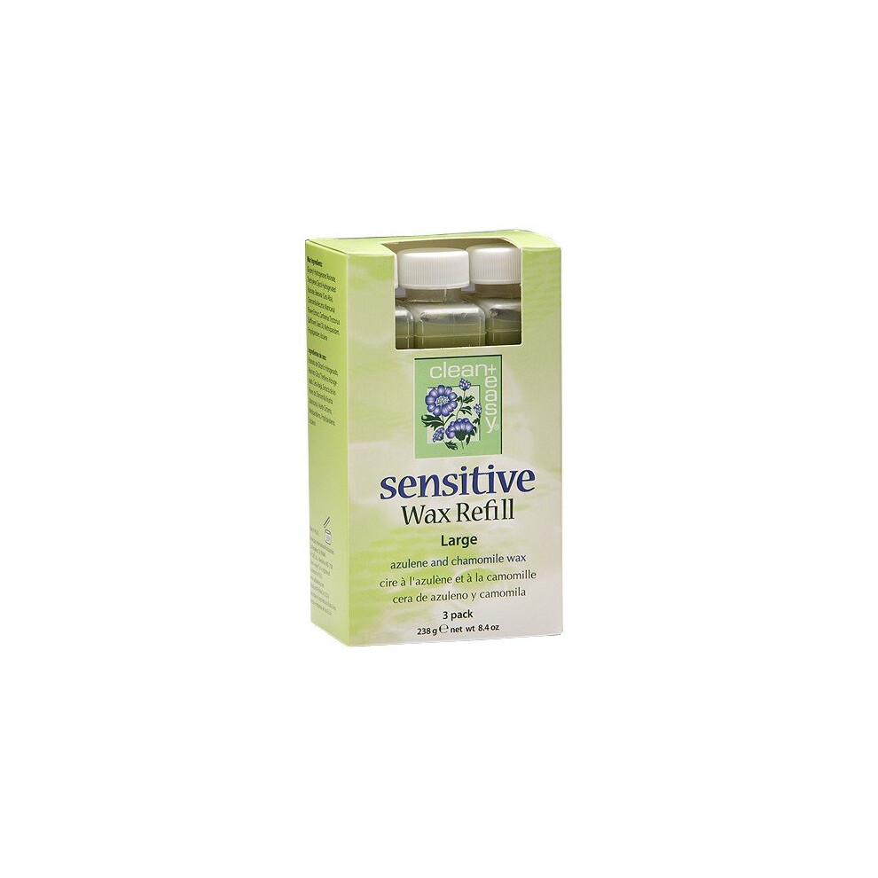 Clean+Easy Sensitive Wax Refill With Azulene & Chamomile Large (3)