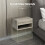 Homcom HOMCOM Floating Bedside Table Set of 2 Wall Mounted Nightstand Brown 4