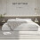Homcom HOMCOM Floating Bedside Table Set of 2 Wall Mounted Nightstand Brown 3