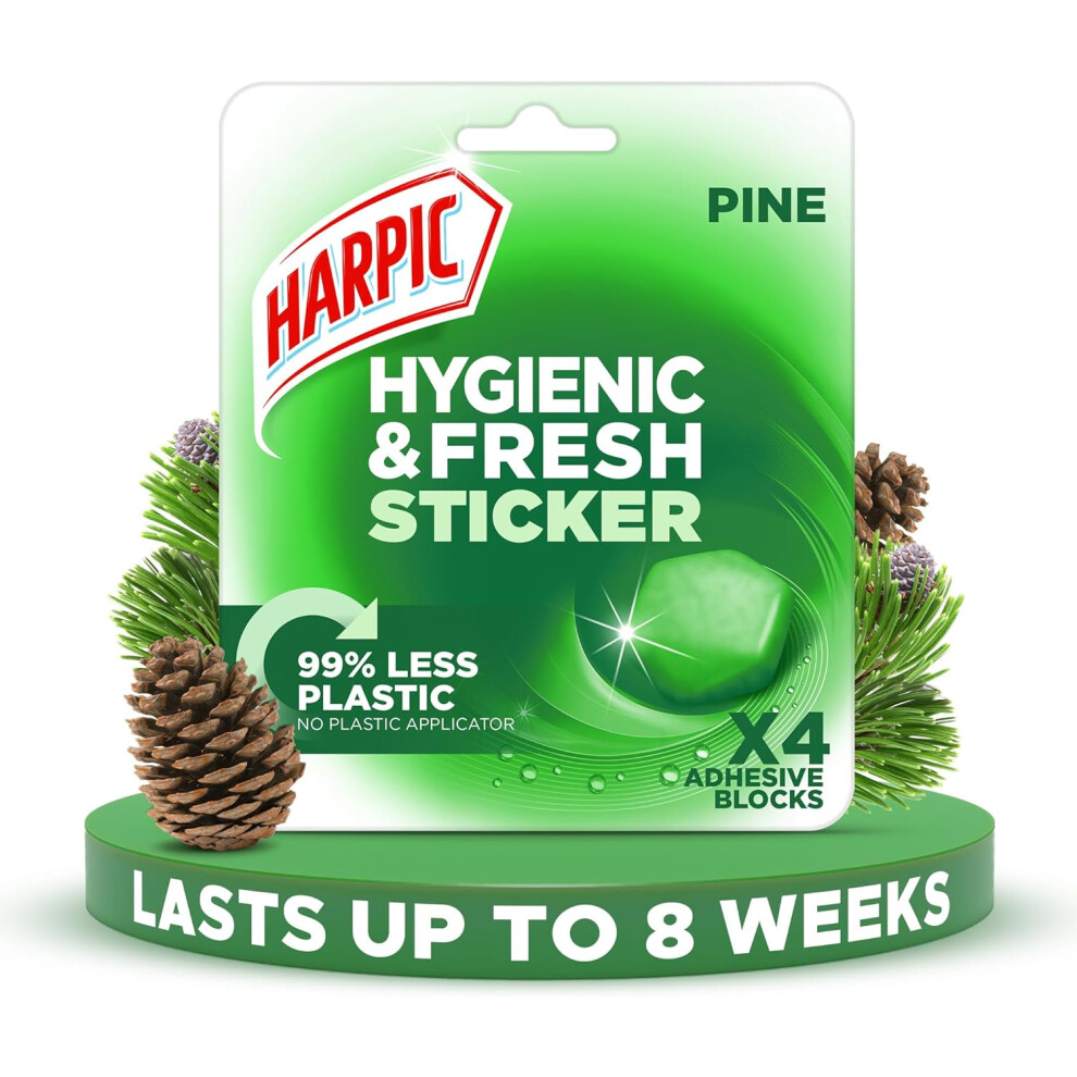 (Pine Scent) Harpic Hygienic Fresh Sticker Adhesive Freshener