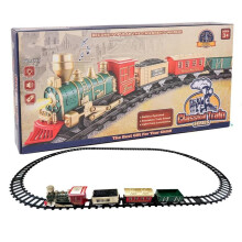 Christmas Train Set with Light and Music Electric Railway Toys Christmas Tree Funny Train Set For Kids Xmas Gifts