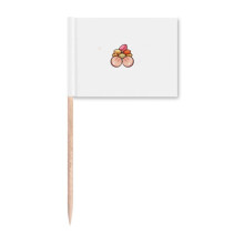France Macaroon Food Toothpick Flags Marker Topper Party Decoration