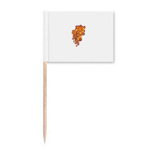 thailand en chain flower toothpick flags marker topper party decoration