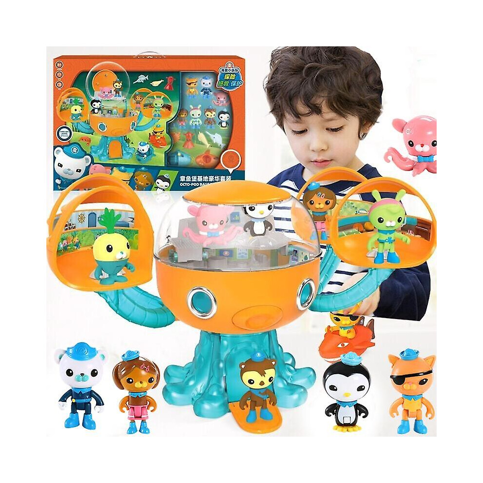 Octonauts Octopod Castle Playset Figures Adventure Barnacles Peso Kwazii Action