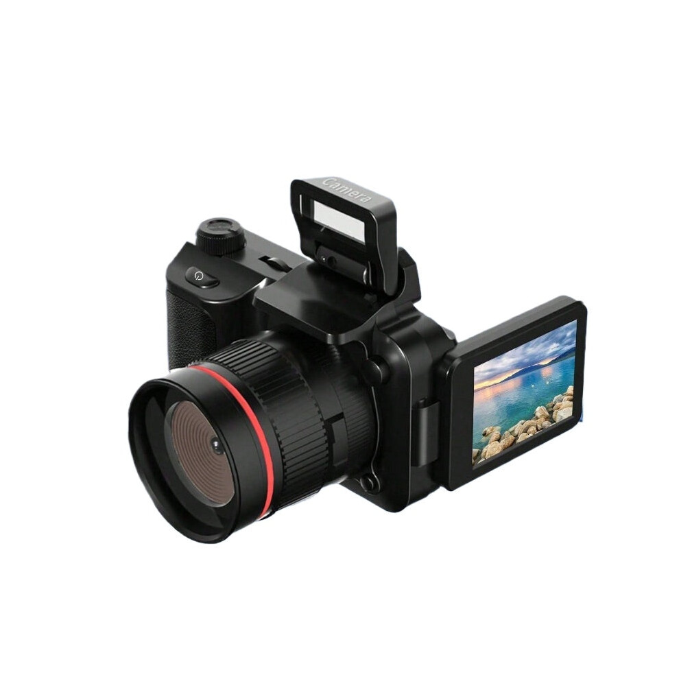 CR12 Digital Camera: 32GB RAM, 1600W Pixels, 1080P, 16X Zoom, Anti-Shake, 2.4-Inch Flip-Screen, Black