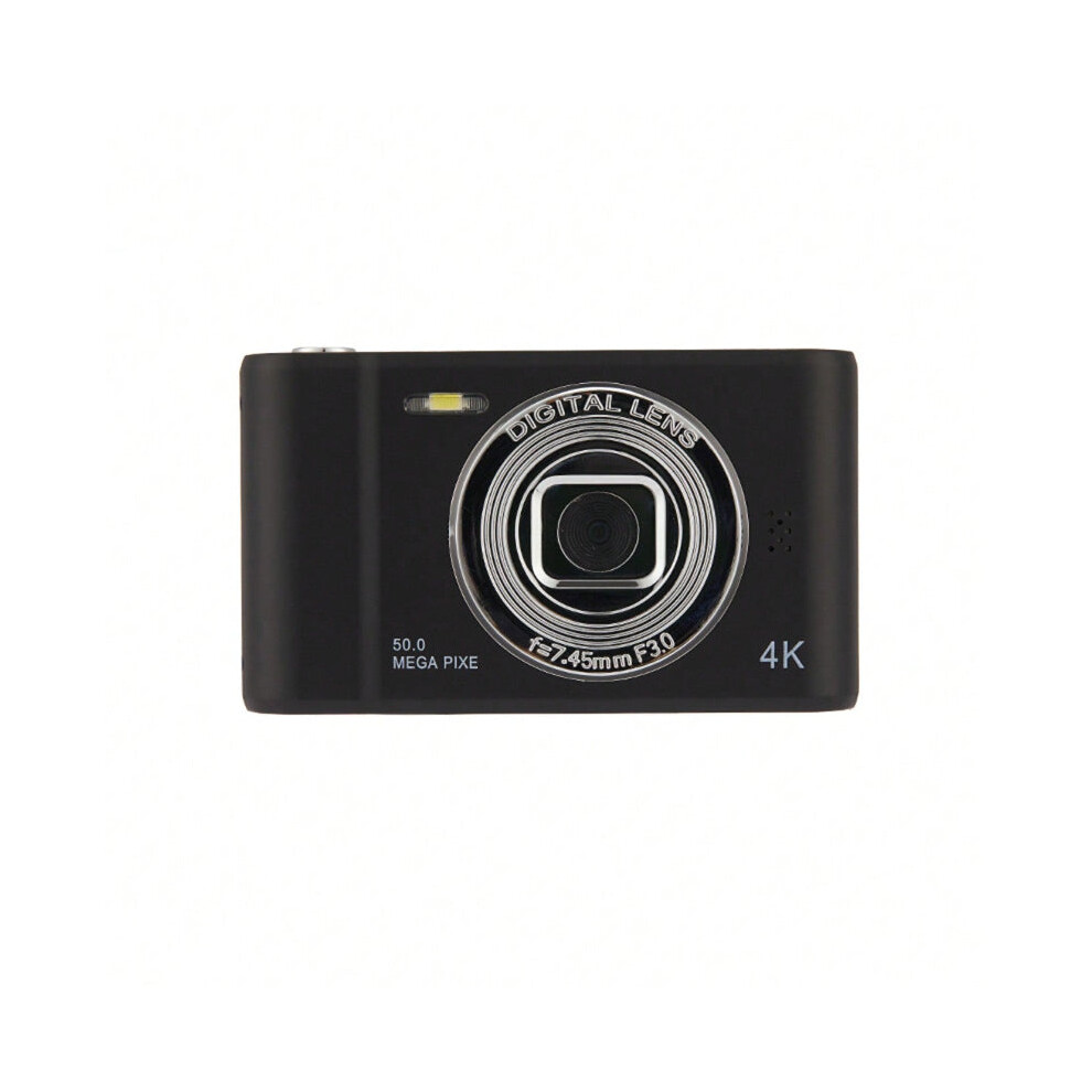 (Black) Vintage HD Digital Camera, Portable Travel & Home Use, Mini Dual Front & Rear Selfie Camera