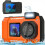 33FT 4K 65MP Waterproof Underwater Camera, Rugged Dustproof Shockproof, Dual-Screen, 64GB Card 1