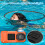 33FT 4K 65MP Waterproof Underwater Camera, Rugged Dustproof Shockproof, Dual-Screen, 64GB Card 6