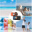 33FT 4K 65MP Waterproof Underwater Camera, Rugged Dustproof Shockproof, Dual-Screen, 64GB Card 7