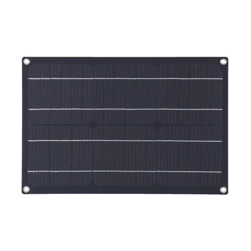 20W Solar Panel Field Vehicles Emergency Charger With 4 Protective Corners Single USB+DC 2