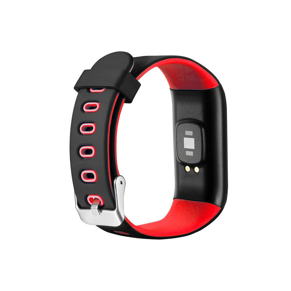 (Red) 0.96 inch Touch Screen Heart Rate Sleep Monitor Message Reminder IP67 Waterproof Smart Watch