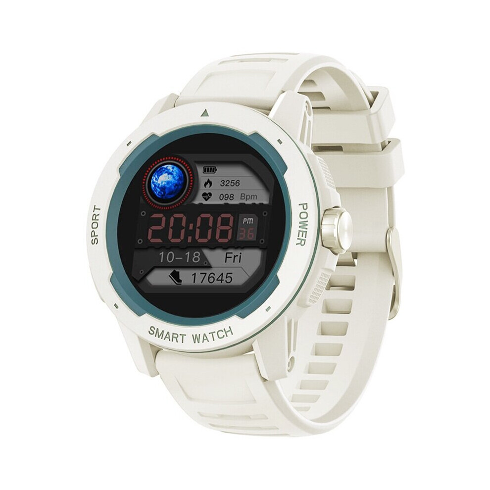 (White) 1.4 Inch Ips Touch Screen Music Control Multiple Sports Modes Hr Blood Oxygen Monitor 25 Days Standby Ip68 Waterproof Bt5.0 Sport Smart Watch White 9495687797854