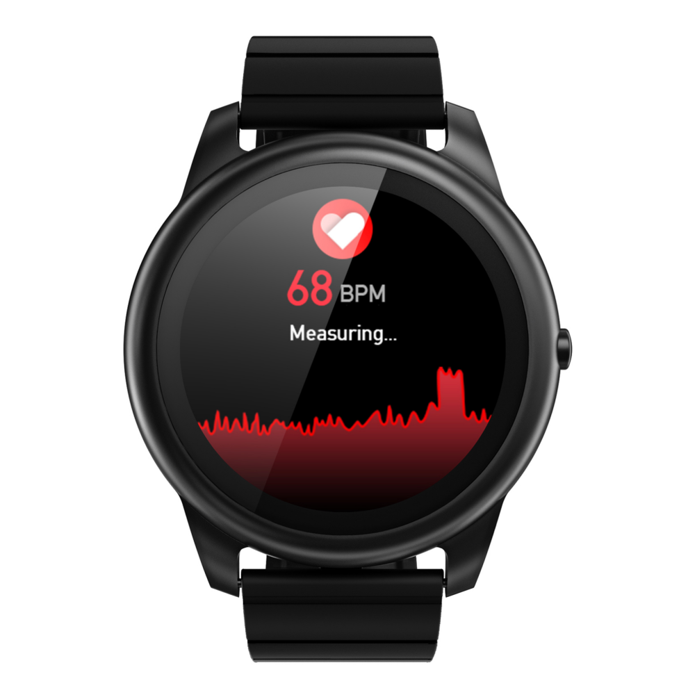 1.3 Inch 360*360px Full Touch Screen Real-time Heart Rate Monitor Weather Forecast IP68 Waterproof Smart Watch