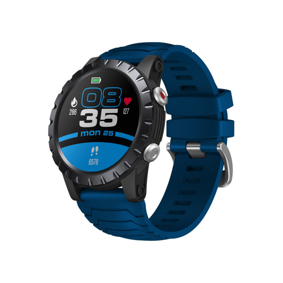 (Blue) 1.32 inch 360*360px Screen HR SpO2 VO2 Max Monitor 120 Sports Modes 25 Days Standby 5ATM Waterproof Outdoor Smart Watch