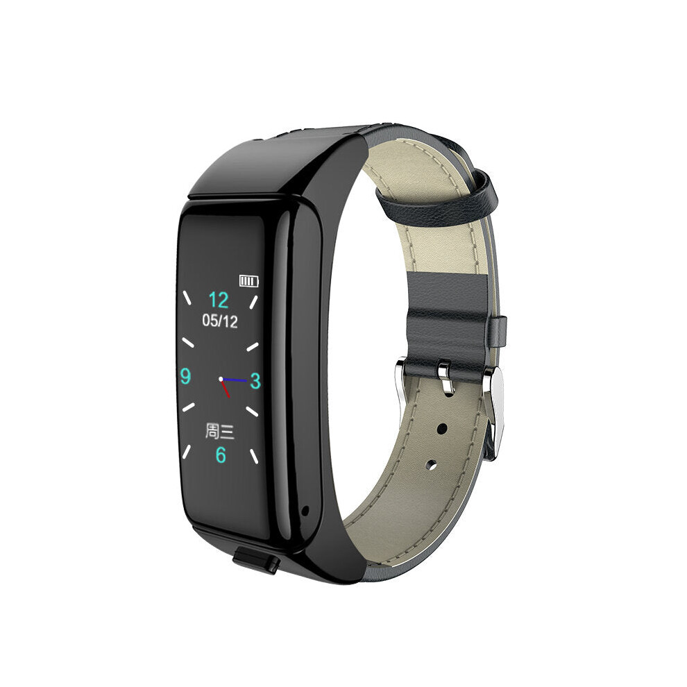 (-Grey) Bluetooth Calling Heart Rate Blood Presuure Monitor Call Rejection Convenient Earphone Smart Watch Black/Grey 9495687789231