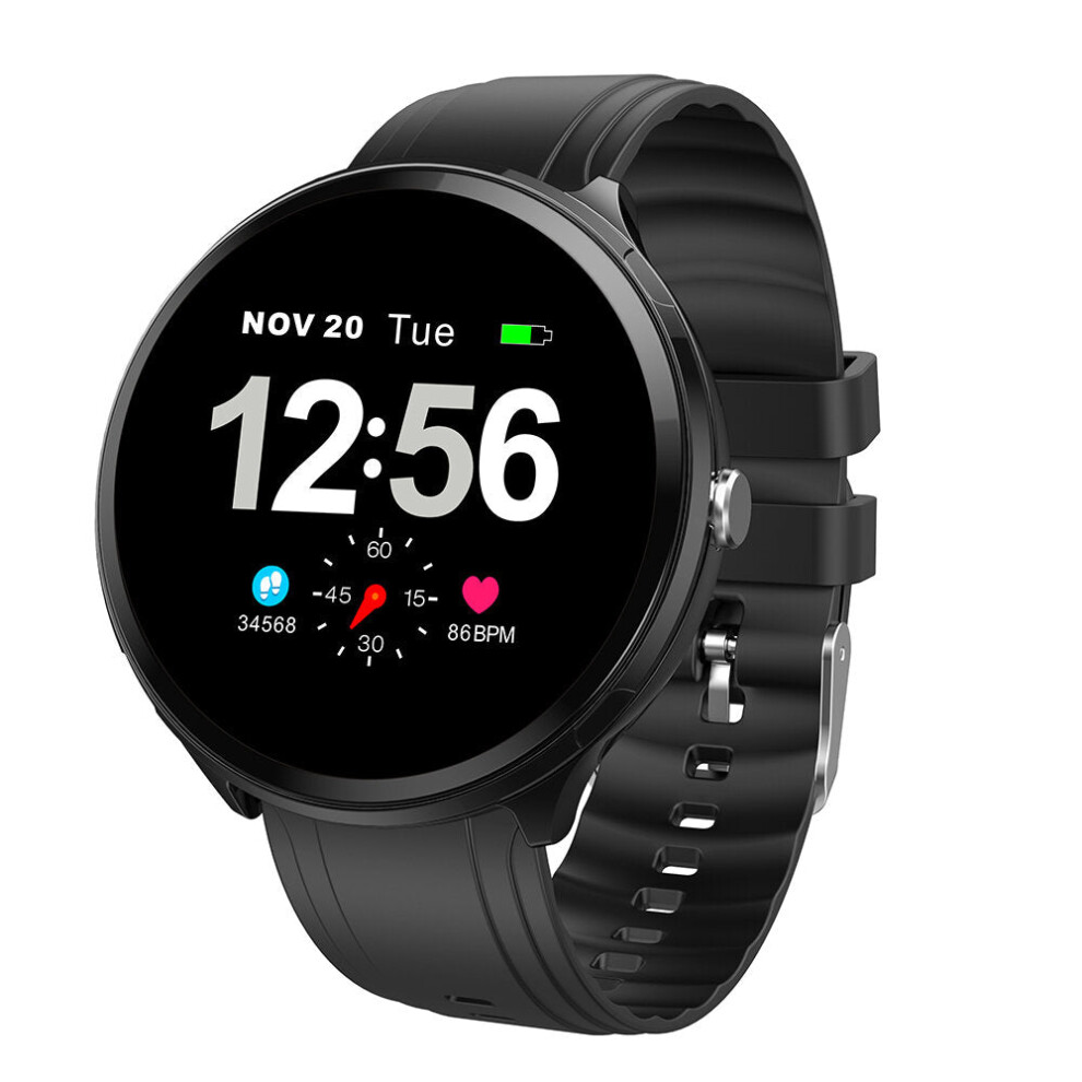 (-Plastic) Led Indicator Remind Weather Music Hr Blood Pressure Oxygen Monitor Smart Watch Black/Light 9495687789101