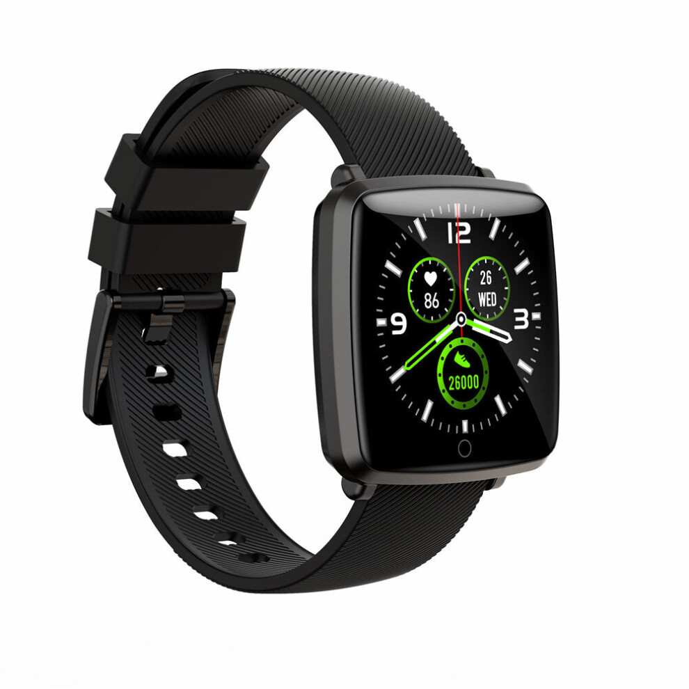 (Black) 1.3' Continuous Heart Rate 7 Sports Mode WhatsApp Reminder IP68 Long Standby Smart Watch