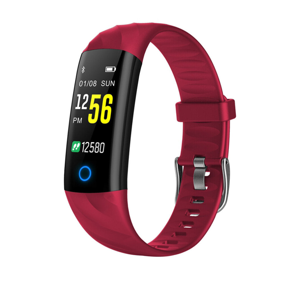 (Red) Color Display Smart Watch Visible Messages Remind Smart Breathing Lamp Watch Red 9495687791012