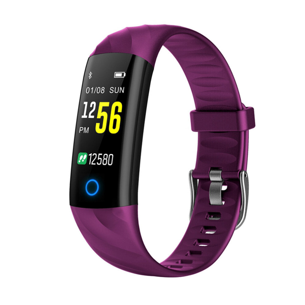 (Purple) Color Display Smart Watch Visible Messages Remind Smart Breathing Lamp Watch Purple 9495687791029
