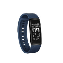(Blue) Smart Bracelet Heart Rate Monitor Blood Pressure IP 67 Waterproof Watch for Android IOS