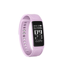 (Pink) Smart Bracelet Heart Rate Monitor Blood Pressure IP 67 Waterproof Watch for Android IOS