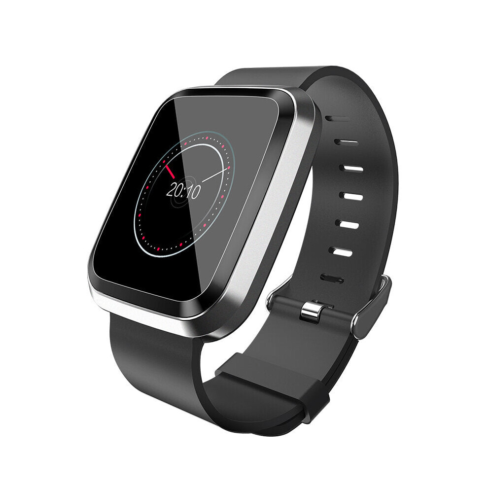 (Silver) 24-hour Heart Rate IP68 Brightness Control Sport Mode Multi-language Smart Watch