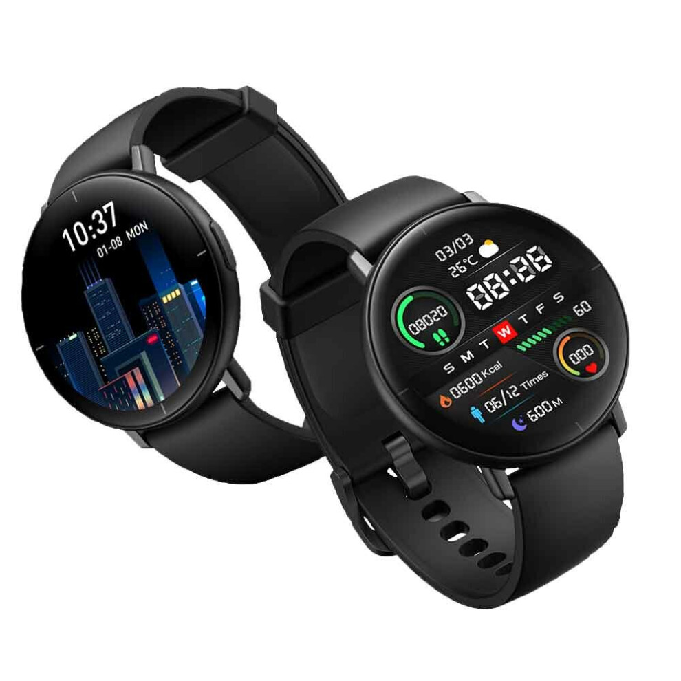 Ultra-thin 1.3 inch AMOLED Touch Screen Heart Rate Blood Oxygen Monitor 230mAh 10 Day Battery Life IP68 Waterproof Smart Watch