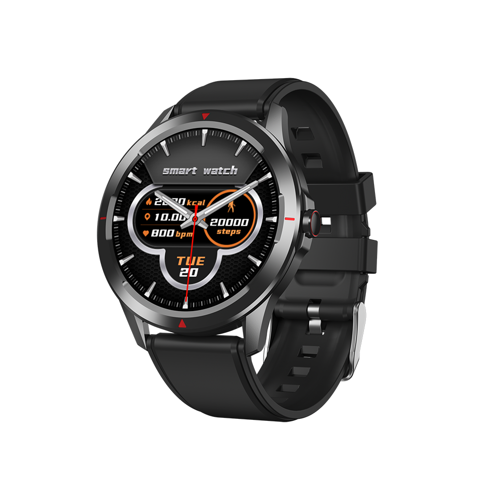 (Black) 360*360 Pixels Amoled Display Heart Rate Blood Oxygen Monitor Breath Training Multi-Dials 5Atm Waterproof 35 Days Long Standby Bt5.0 Smart Wat Black 9495687793238