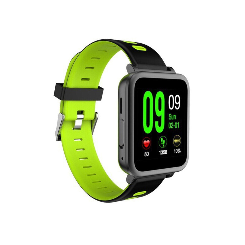 (Green) 1.54 inch IPS Full Touch Screen Heart Rate Sleep Monitor Multi-function Pedometer Smart Watch