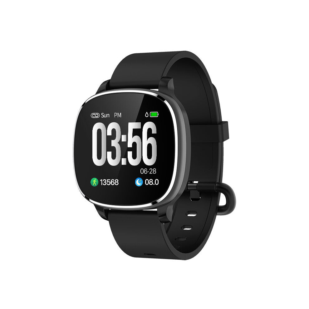 (Black) Full Touch Gps Trajectory Wristband Real-Time Health Monitor Fitness Track Smart Watch Black 9495687795133