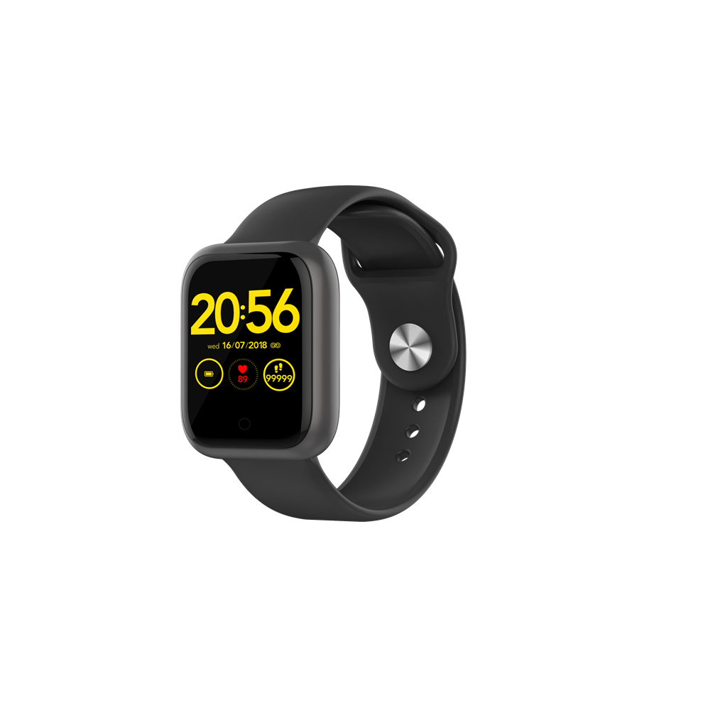 Greenzech (Black) Waterproof 2.5D Screen Heart Rate Sports Mode Whatsapp 60Days Standby Smart Watch