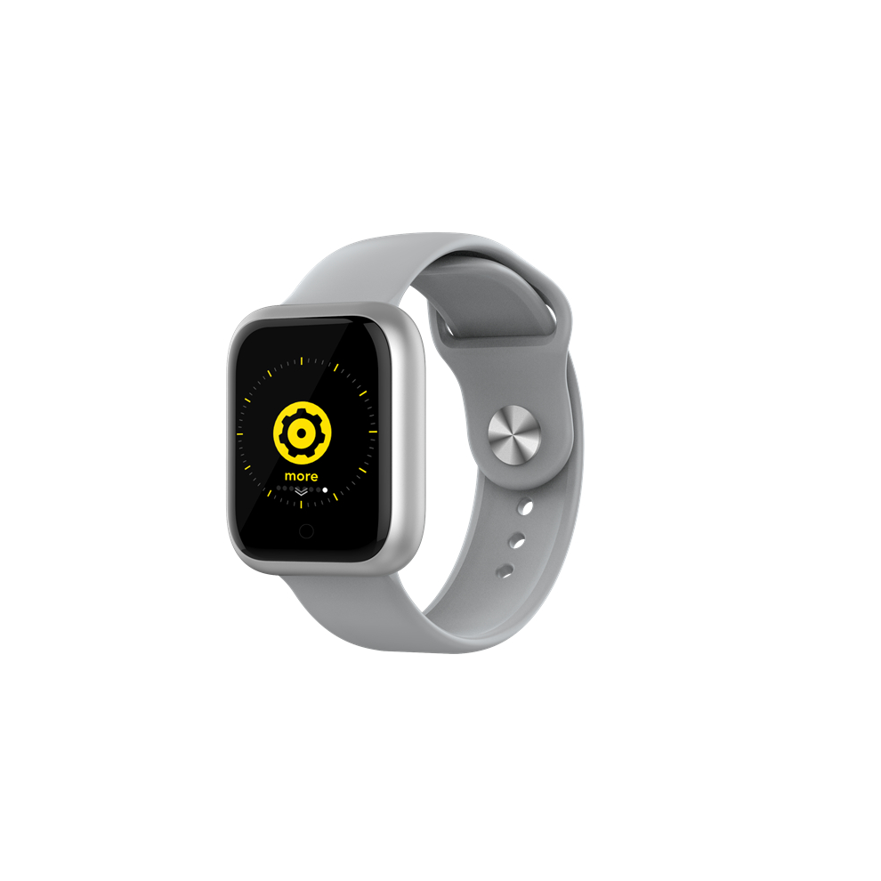(Silver) Waterproof 2.5D Screen Heart Rate Sports Mode Whatsapp 60Days Standby Smart Watch Silver 9495687795485