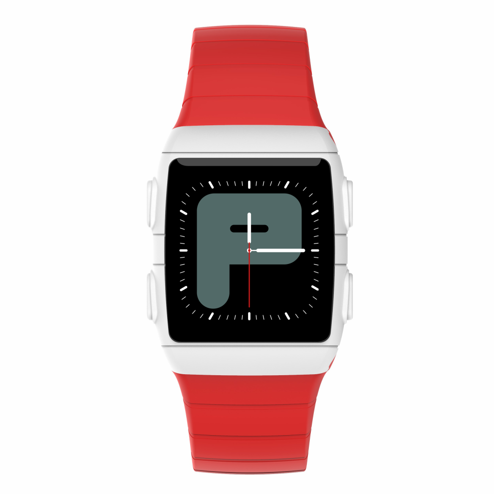 (Red) Ip68 Wristband Heart Rate Blood Pressure Monitor Message Reminder Long Battery Life Smart Watch Red 9495687795362