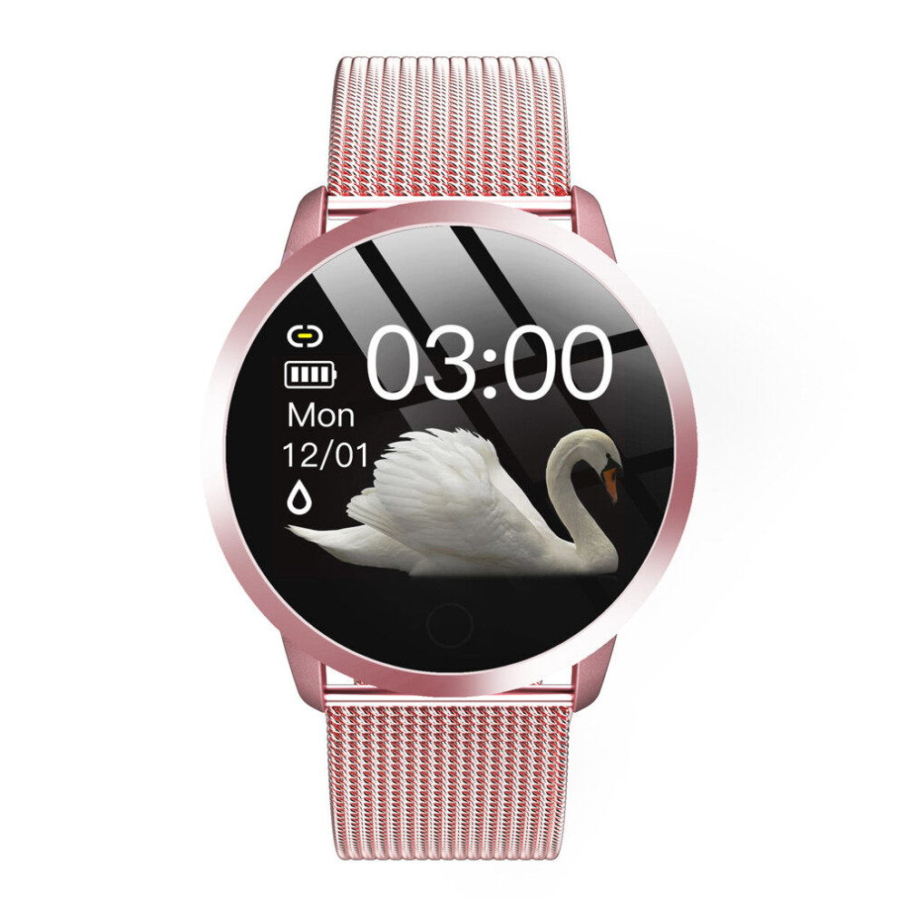 (Pink) Heart Rate Blood Pressure Monitor Female Physiological Reminder Multiple Dials Smart Watch Pink 9495687796109