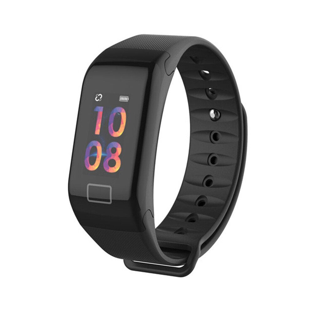 (Black) 0.96'' OLED Touch Screen Waterproof Smart Watch Monitor Fitness Exercise Bracelet Mi Band