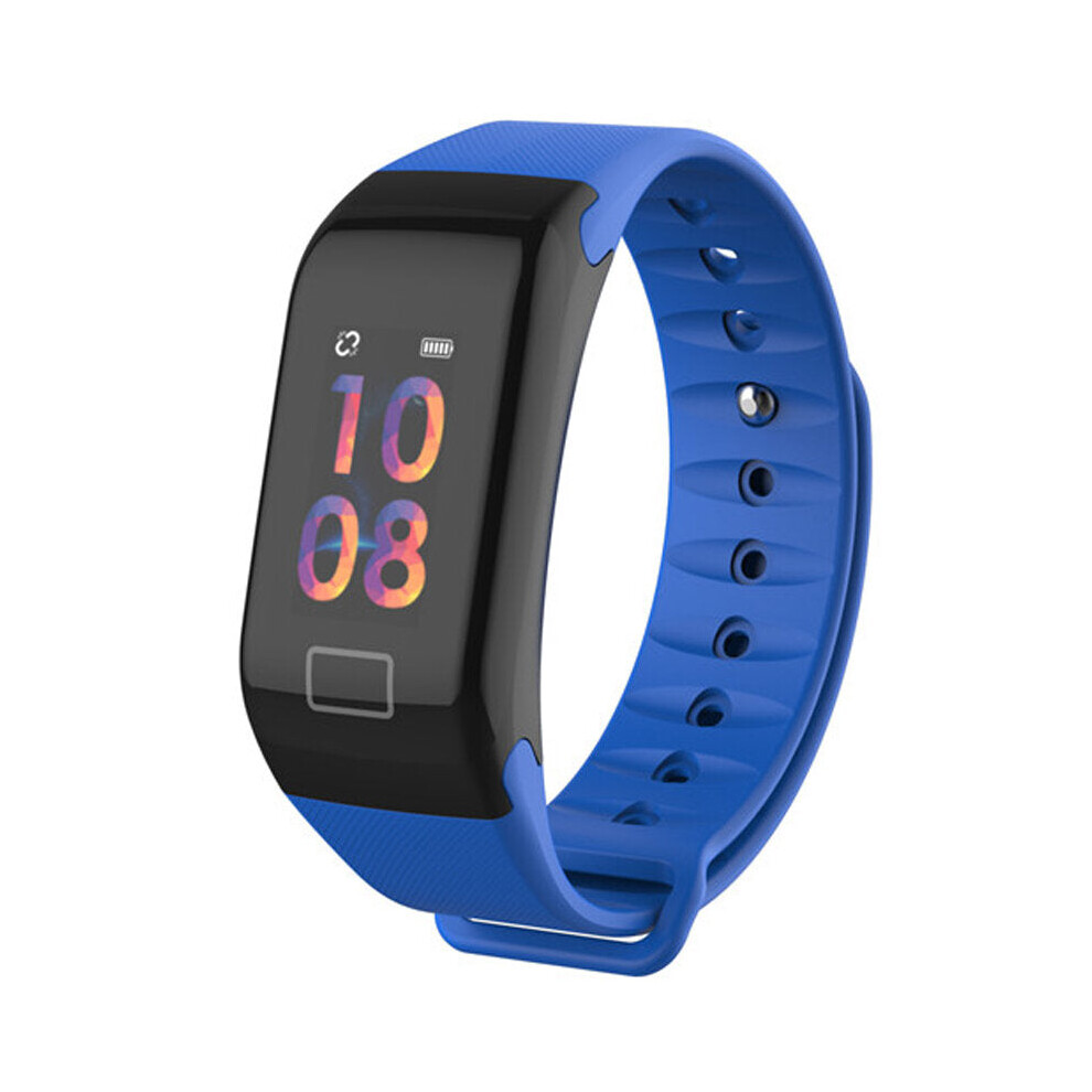 (Blue) 0.96'' OLED Touch Screen Waterproof Smart Watch Monitor Fitness Exercise Bracelet Mi Band