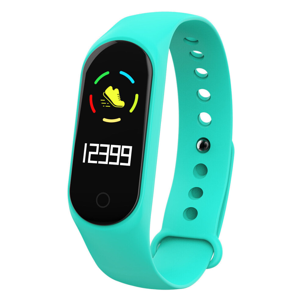 (Green) 0.96" TFT Screen IP67 Waterproof Smart Watch Blood Pressure Smart Bracelet Fitness mi band