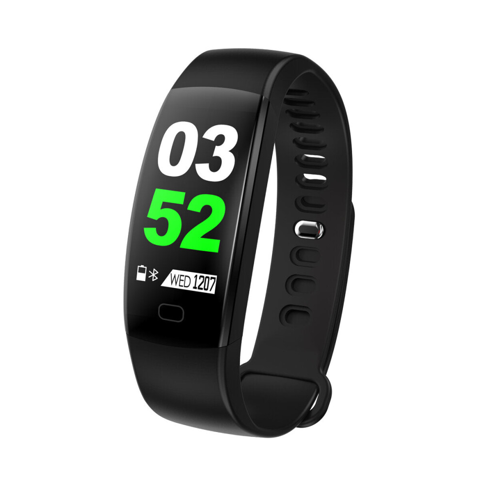 (Black) 0.96" Color Screen Waterproof Smart Bracelet Pedometer Sleep Monitor Fitness Watch Mi Band