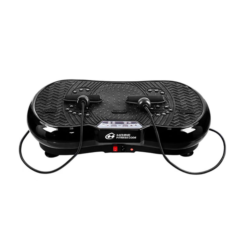 (Black 55.5*34*12cm) Mini Vibration Plate Exercise Machine